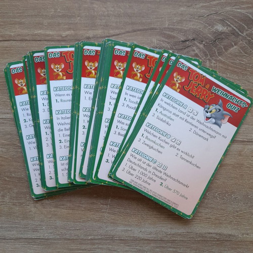 German language cards used, 33 of 80 included