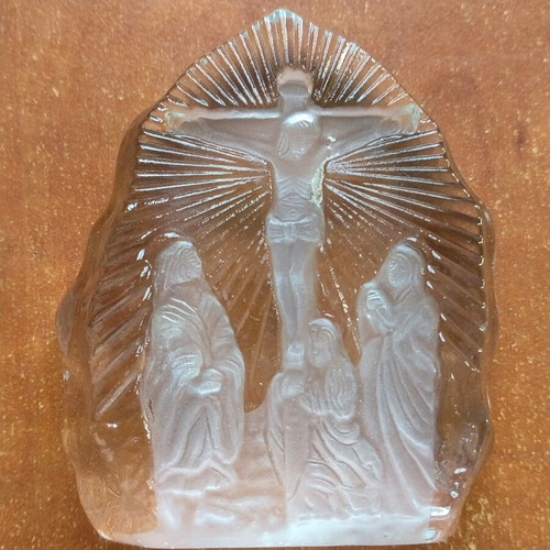 Glass religious icon unused, like new