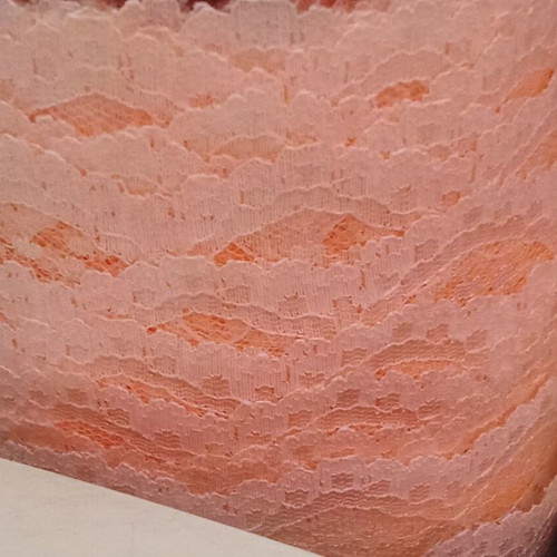 Lace ribbon 10 meters peach 6cm new