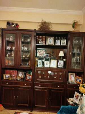 Dark Brown Wall Unit like new