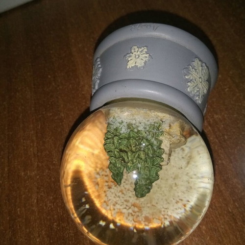 Christmas decoration set with snow globe and snowman new