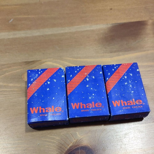 Whale padlocks 40 mm, pack of 3, new in packaging