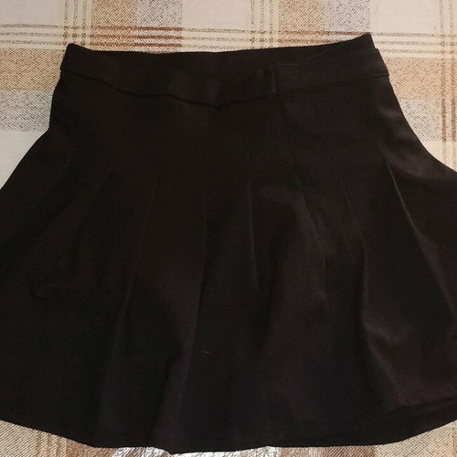 ZARA K-POP black mini skirt with pleats, size 11-12/152cm
