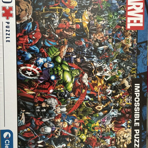 Marvel Impossible Puzzle 1000 Pieces like new