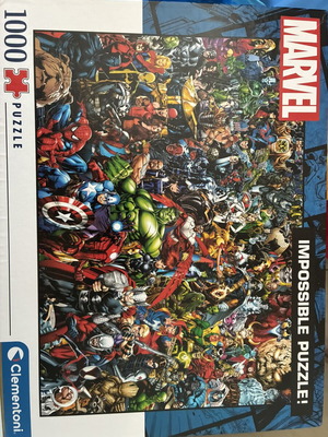 Marvel Impossible Puzzle 1000 Pieces like new