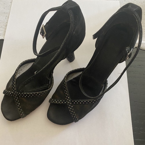 Women's dance shoes used, black, size 40