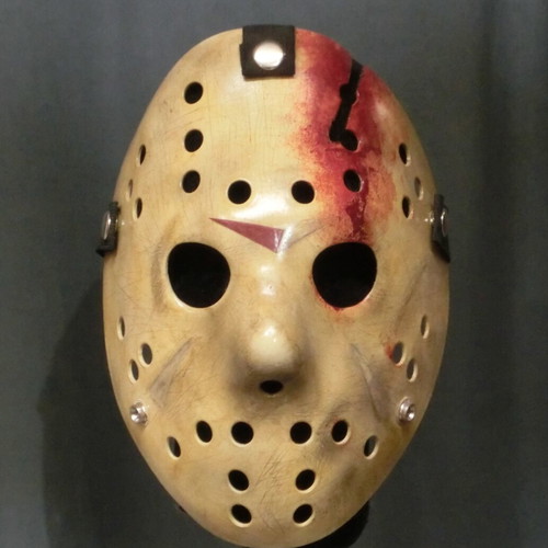 Jason Friday the 13th Mask hand-painted and engraved, new