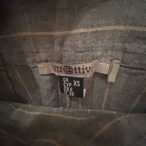 Attrativo pants like new gray with beige stripes size XS