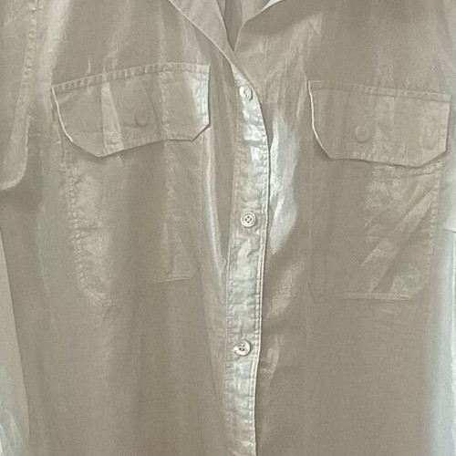 J.Crew women's summer shirt long sleeve size US12 gold like new