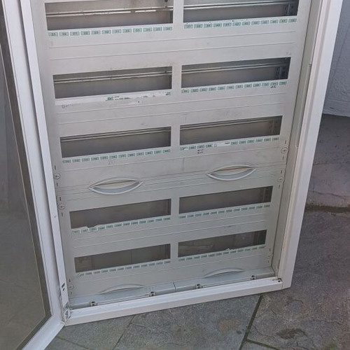 Electrical panel 6 rows used, metal ABB