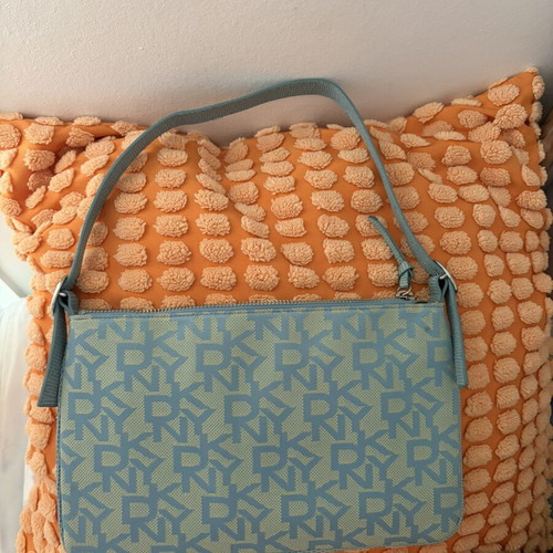 DKNY shoulder and handbag, turquoise