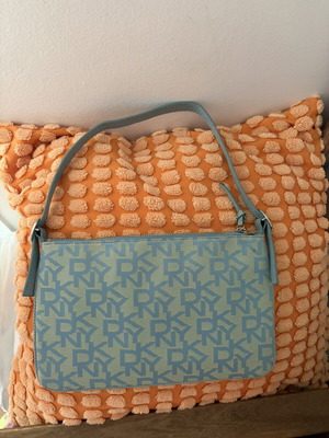 DKNY shoulder and handbag, turquoise