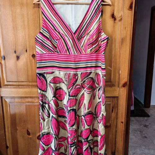 Raxevsky satin dress like new, pink, size XL