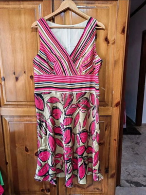 Raxevsky satin dress like new, pink, size XL