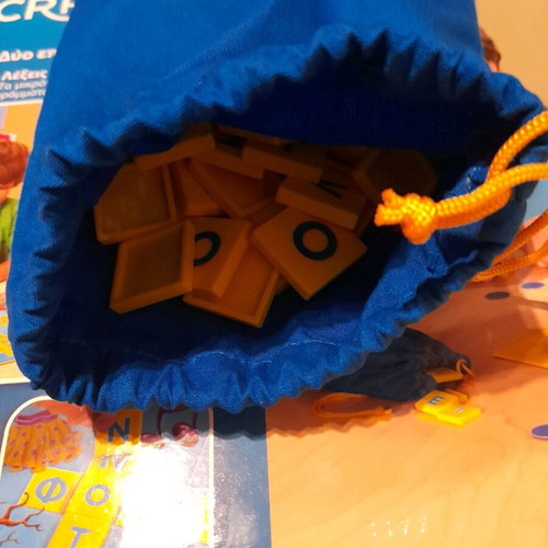 Scrabble Junior board game like new for children 6-10 years missing 4 blue tokens