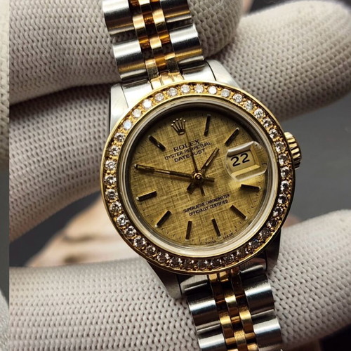 Rolex Datejust 26mm like new with diamond bezel and Jubilee bracelet