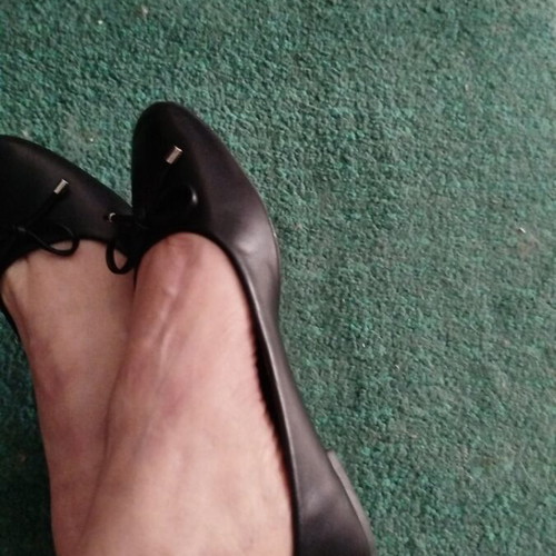 Bozikis black ballerinas size 38 like new