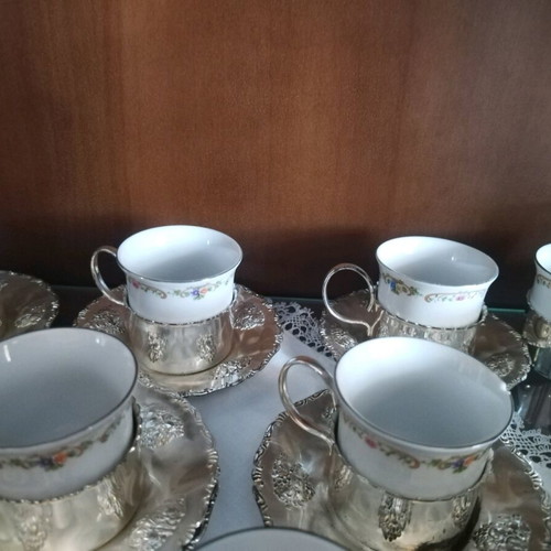 Vintage coffee and tea cups set of 10, collectible
