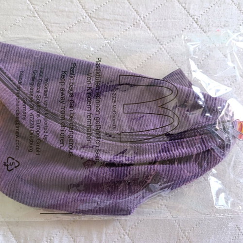 McDonald's Grimace Purple Belt Bag New