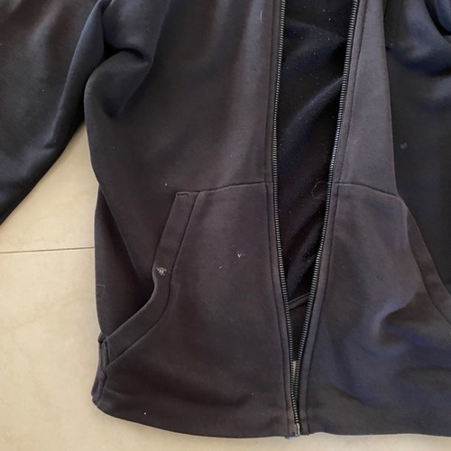 Adidas black jacket S with faint white marks