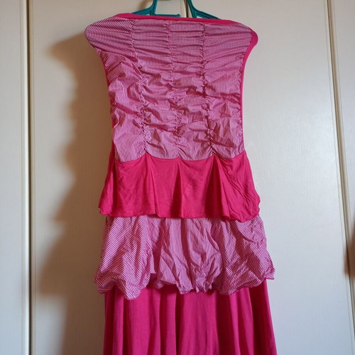 Mini dress pink mini strapless new, size S