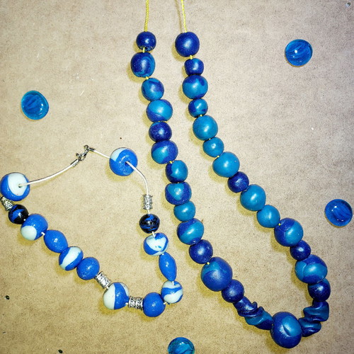 Fimo handmade necklaces like new, pack of 29 pieces