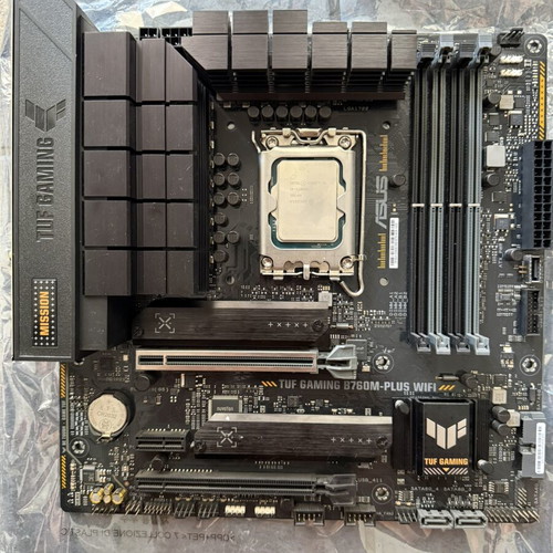 Intel Core i9-12900K and ASUS TUF Gaming B760M-PLUS WIFI DDR5 motherboard set
