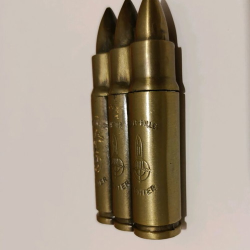 Metal gas lighter bullet shape used