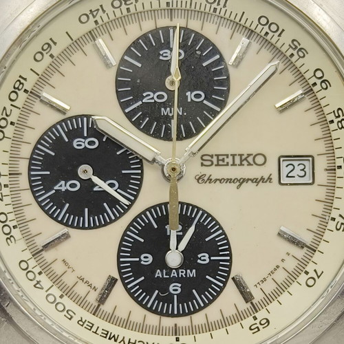 Seiko 7T32-7C60 "Panda" Alarm Chronograph watch, vintage 1996