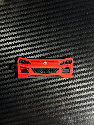 Mazda RX8 keychain new, red