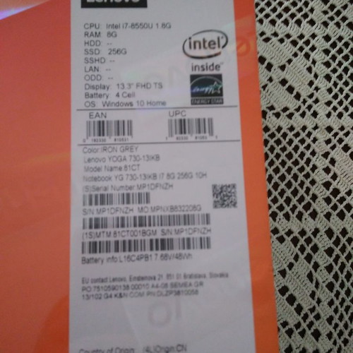Lenovo Yoga 730s 2 in 1 new, sealed with pen