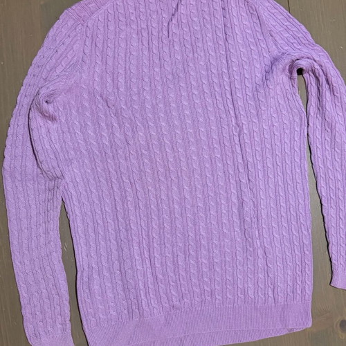 Massimo Dutti Lilac Cable Knit Sweater M Like New