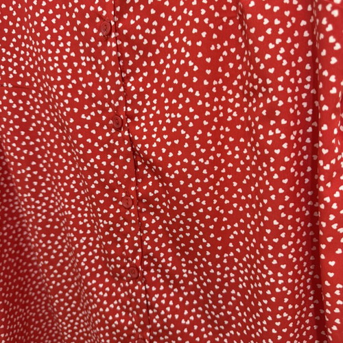 Dress M size, like new, white and red
