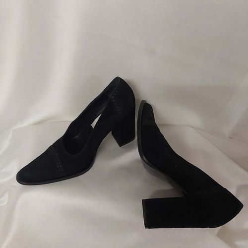 Tessera black leather pumps like new, 9cm heel, size 37
