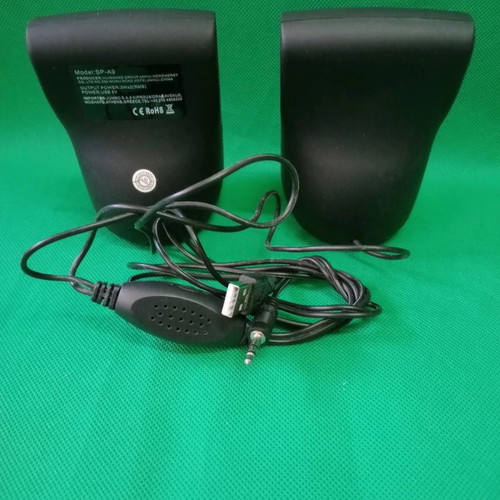 i-JMB speakers used, USB powered stereo 3.5mm input