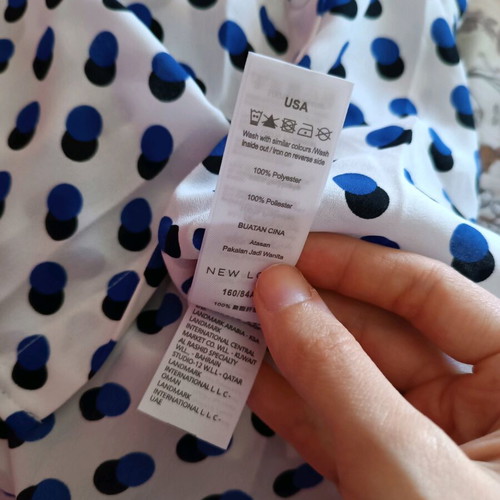 Polka dot white shirt new, New Look, size S-M