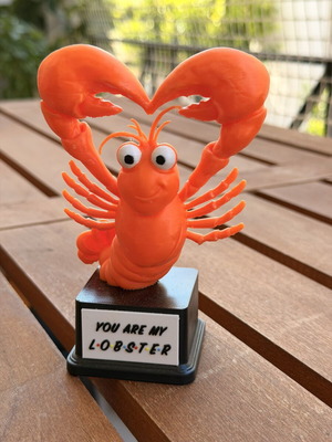3D print figure "You Are My Lobster" 13 cm, Friends series