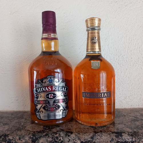Chivas Regal 12 and Chivas Imperial 18 whisky set, new