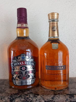 Chivas Regal 12 and Chivas Imperial 18 whisky set, new