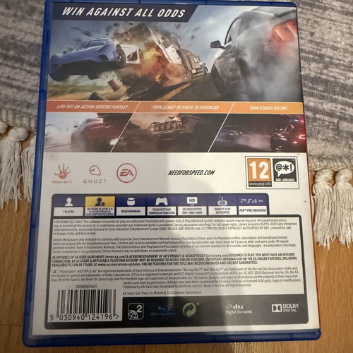 Need for Speed Payback PS4 game, non-functional