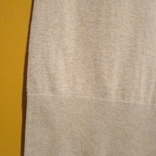 Motivi short-sleeve knit sweater, gray, size M, 5% cashmere