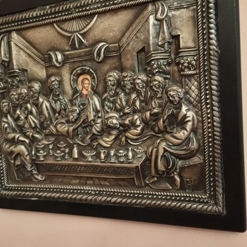 Orthodox Metal Icon of the Last Supper new