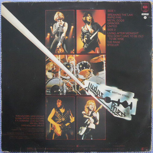 Judas Priest British Steel vinyl record used, metal