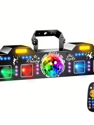 Диско и парти светлини с DMX512 нови, стробоскоп и UV ефект