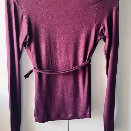 Johnny Jo burgundy blouse size M like new