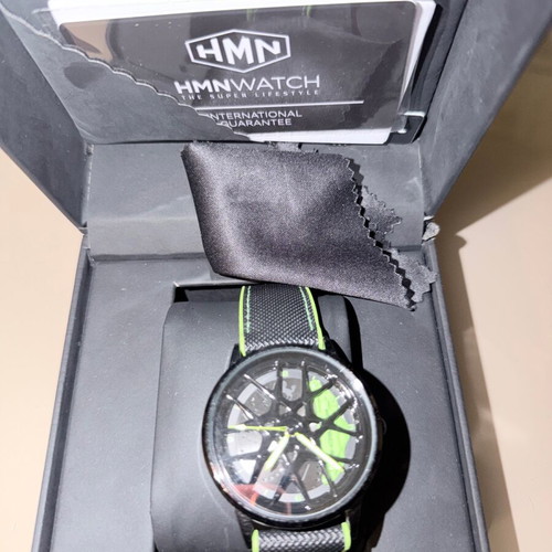 HMN Boxster Spyder 718 watch like new, men's, black and green