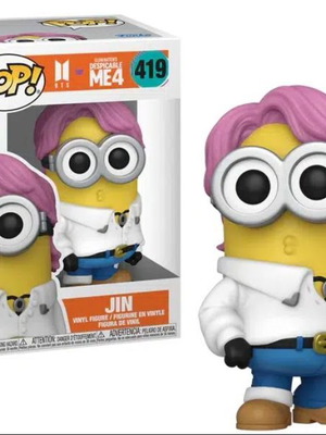 Funko Pop! Rocks Minions x BTS Jin #419 vinyl figure brand new