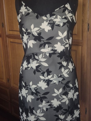 Mexx mini dress used, black and beige, size M