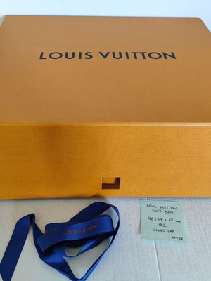 Louis Vuitton άδειο κουτί συσκευασίας με κορδέλα και tissue papers, Με Ελάττωμα