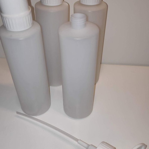 Dispenser bottles pack of 4, 473 ml, plastic, new